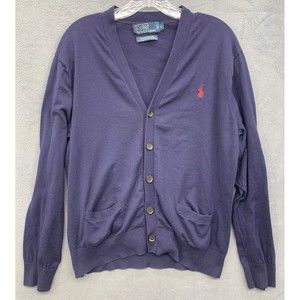 Polo by Ralph Lauren Blue Cardigan Sweater